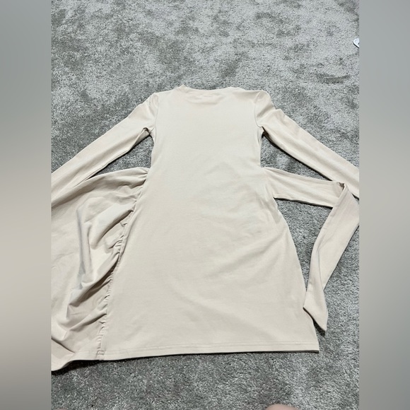 Sage&Paige Taking Sides Wrap Dress Beige - Picture 5 of 10